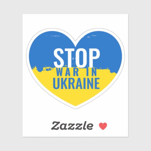 Stop War in Ukraine Sticker (Vel)