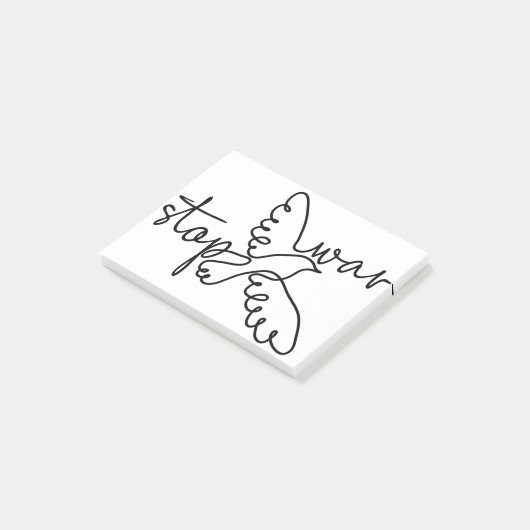 Stop War Post-it® Notes (Schuin)
