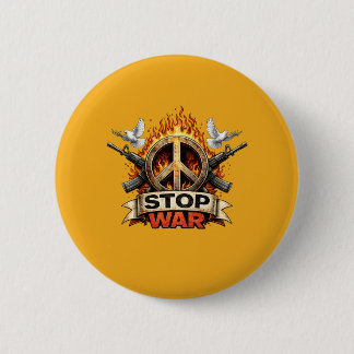 Stop War Ronde Button 5,7 Cm