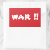 STOP War Stop Sign Sticker (Tas)