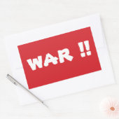 STOP War Stop Sign Sticker (Envelop)