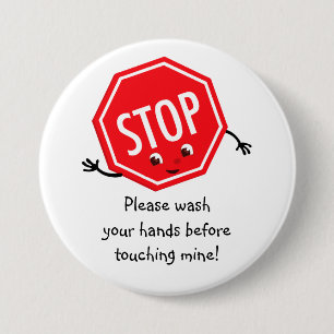 Stop Was Handen Button