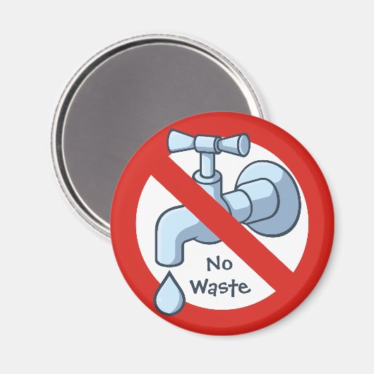 Stop Waterverspilling Magneet (Voorkant / Achterkant)