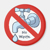Stop Waterverspilling Magneet (Voorkant)