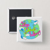 Stop wereldwijde opwarming | BUTTON (Voorkant /achterkant)