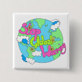 Stop wereldwijde opwarming | BUTTON (Voorkant)