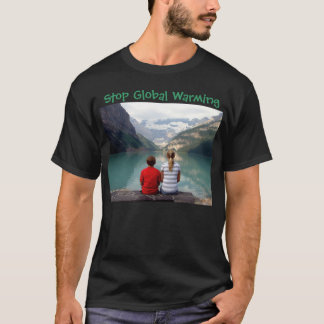 Stop wereldwijde opwarming t-shirt