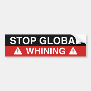 Stop wereldwijde zegen bumpersticker
