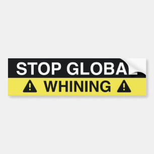 Stop wereldwijde zegen bumpersticker