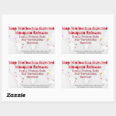 Stop Wolbachia Stickers par RoseWrites (Feuille)
