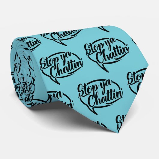 Stop Ya Chattin' Manchester Slang Dialect Cravate (Roulé)