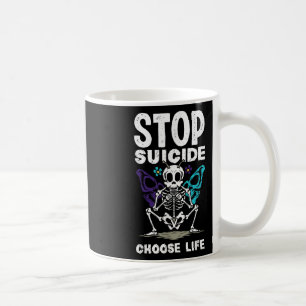 Stop Zelfmoord Kies Leven Zelfmoord Bewustzijn Koffiemok