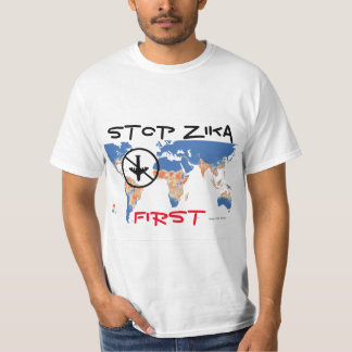 Stop Zika Eerste Shirt van RoseWrites