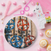 Stopcock in Schiffbau, Zürich Papieren Bordje (Feest)