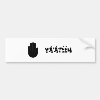 StopHand, niet? Bumpersticker