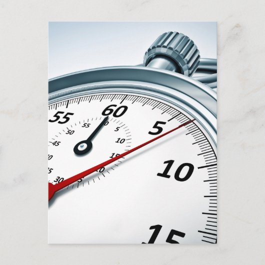 stophorloge briefkaart (Voorkant)