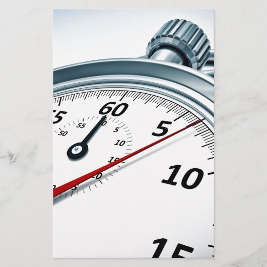stophorloge briefpapier (Voorkant)
