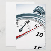 stophorloge briefpapier (Voorkant / Achterkant)
