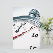 stophorloge briefpapier (Staand voorkant)