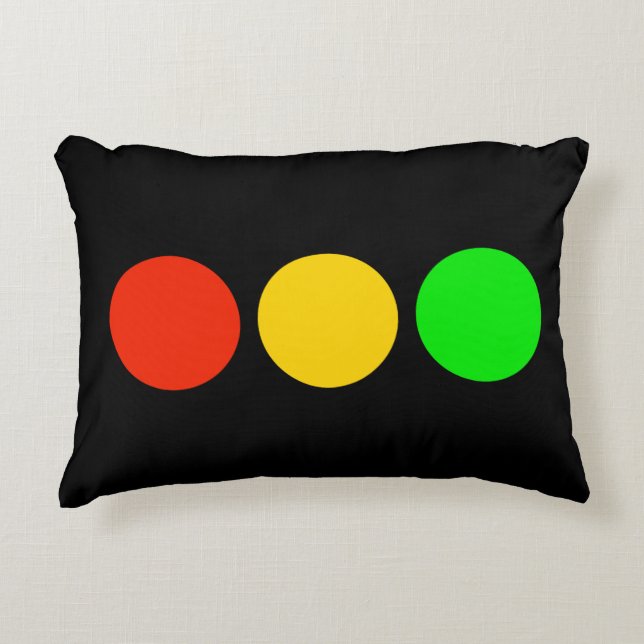 Stoplightkleuren Accent Kussen (Voorkant)