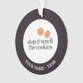 Stoppen en de koekjes verbranden ornament (voorkant)