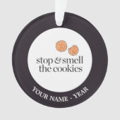 Stoppen en de koekjes verbranden ornament (voorkant)