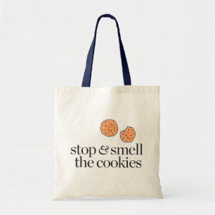 Stoppen en de koekjes verbranden tote bag