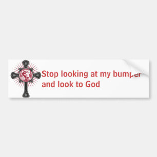 Stoppen en kijken bumpersticker