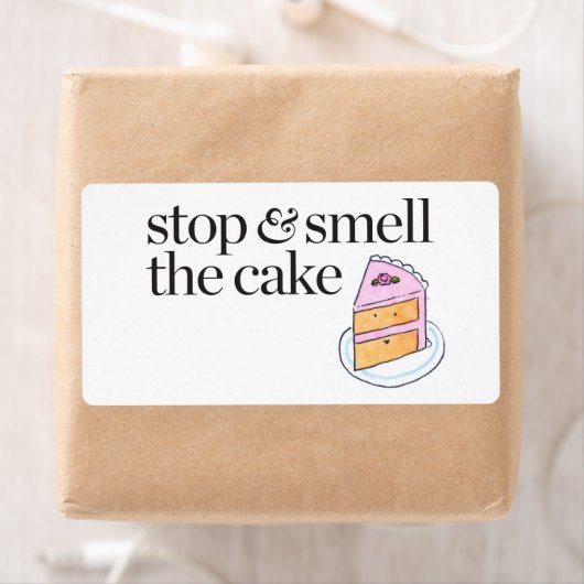 Stoppen en roken de Cake Etiket (Insitu)