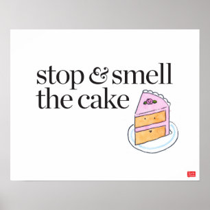 Stoppen en roken de Cake Poster