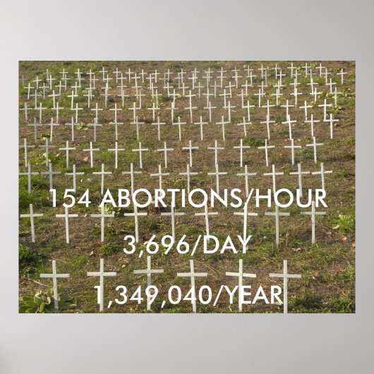 Stoppen met abortus poster (Voorkant)