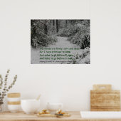 Stoppen met Bossen sneeuw Poster (Keuken)