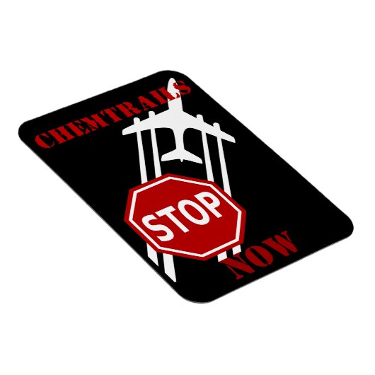 Stoppen met chemtrails magneet (Rechterzijde)
