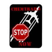 Stoppen met chemtrails magneet (Verticaal)