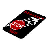 Stoppen met chemtrails magneet (Linkerzijde)