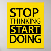 Stoppen met denken Start poster (Voorkant)