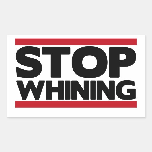 Stoppen met draaien rechthoekige sticker (Voorkant)