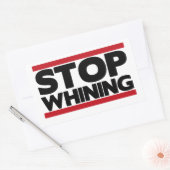 Stoppen met draaien rechthoekige sticker (Envelop)