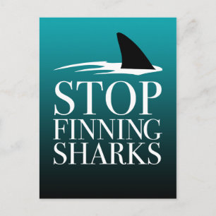 STOPPEN MET HET VINDEN VAN SHARKS BRIEFKAART