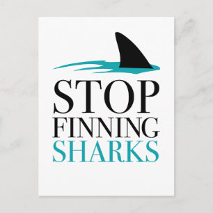 STOPPEN MET HET VINDEN VAN SHARKS BRIEFKAART