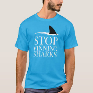 STOPPEN MET HET VINDEN VAN SHARKS T-SHIRT