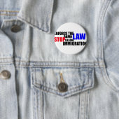 stoppen met illegale immigratie ronde button 5,7 cm (In situ)