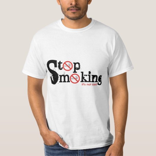 Stoppen met roken Cigarette Custom T-shirts (Voorkant)