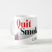 Stoppen met roken koffiemok (Voorkant links)