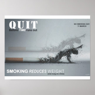Stoppen met roken poster