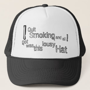 Stoppen met roken trucker pet