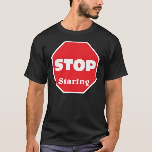 Stoppen met staren t-shirt (Voorkant)