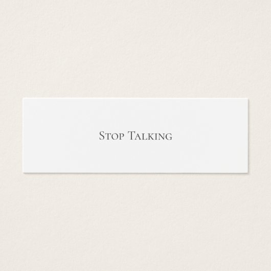 STOPPEN MINI VISITEKAARTJES (Voorkant)