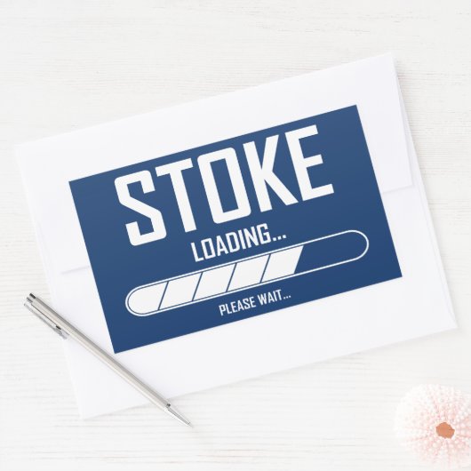 Stoppen Rechthoekige Sticker (Envelop)