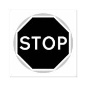 Stoppen Rubberstempel (Afrduk)
